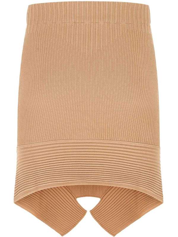 Cutout Detail Knit Skirt