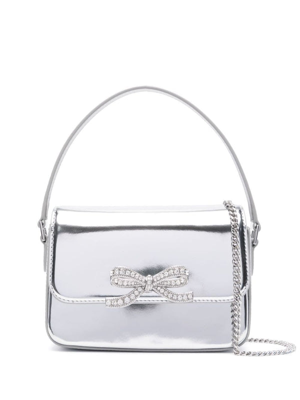 Crystal Bow Detail Mini Tote Bag