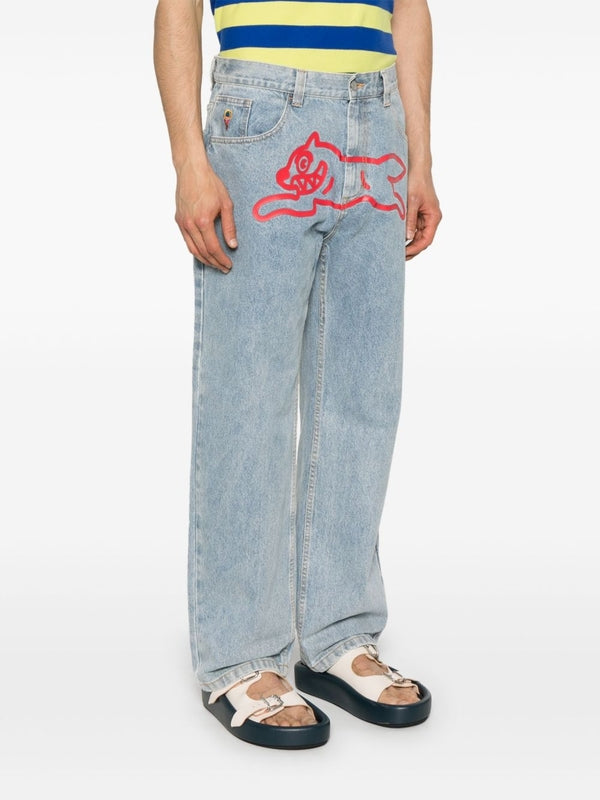 Ice Cream Sky Blue Denim Pants