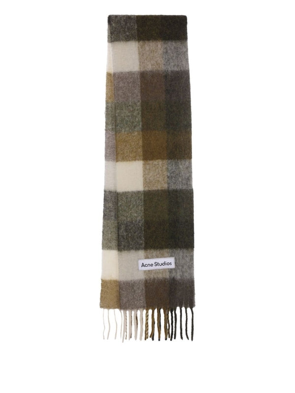 Acne Studios Checked Wool Mufflers
