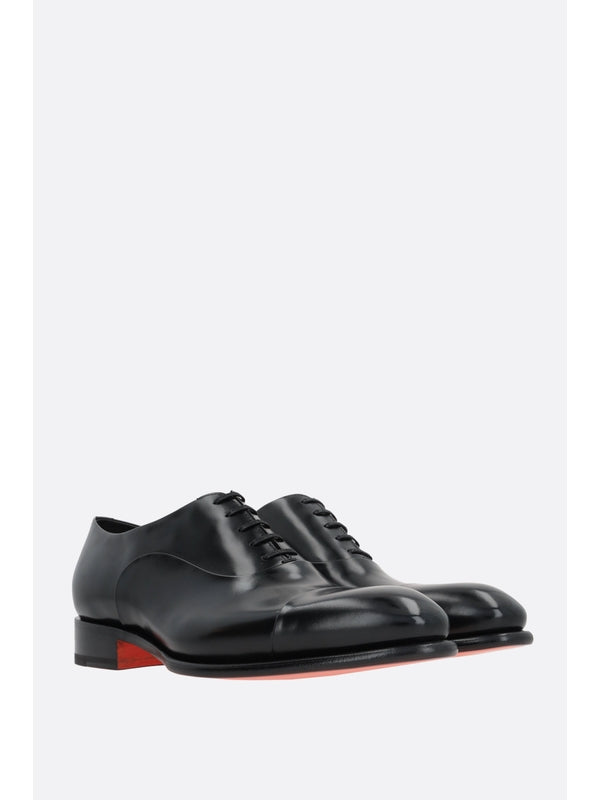 Santoni Black Lace-Ups