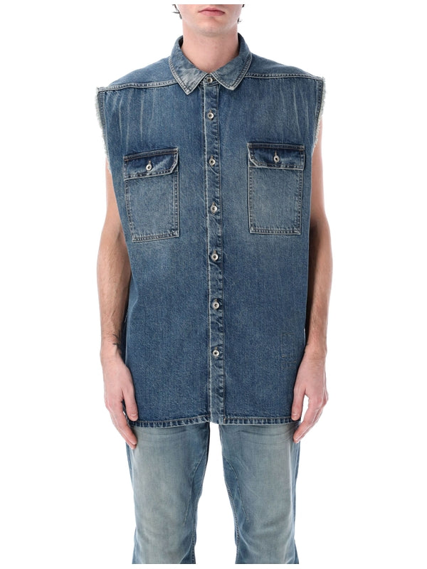 Tommy Jumbo Cotton Denim Vest