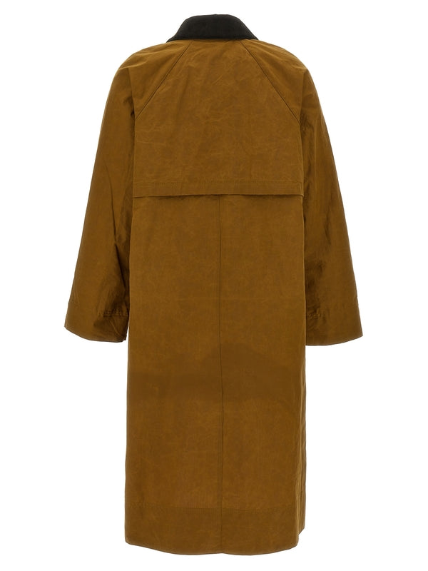 Corduroy
  Collar Cotton Long Jacket