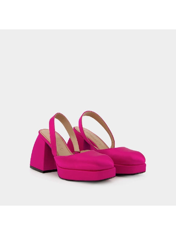 Jones Square Toe Slingback Heels