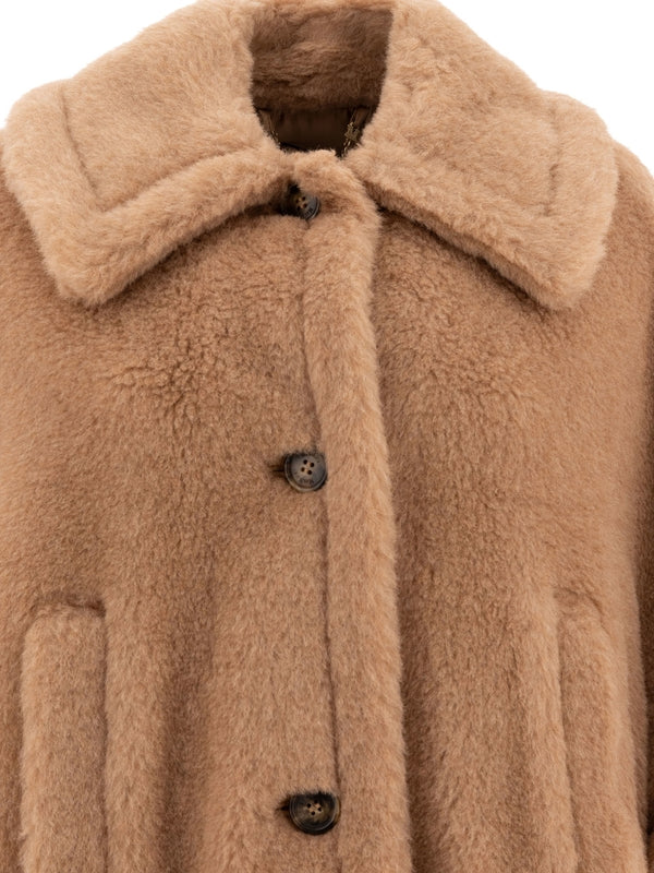 Tenebre Alpaca Blend Shearling Jacket