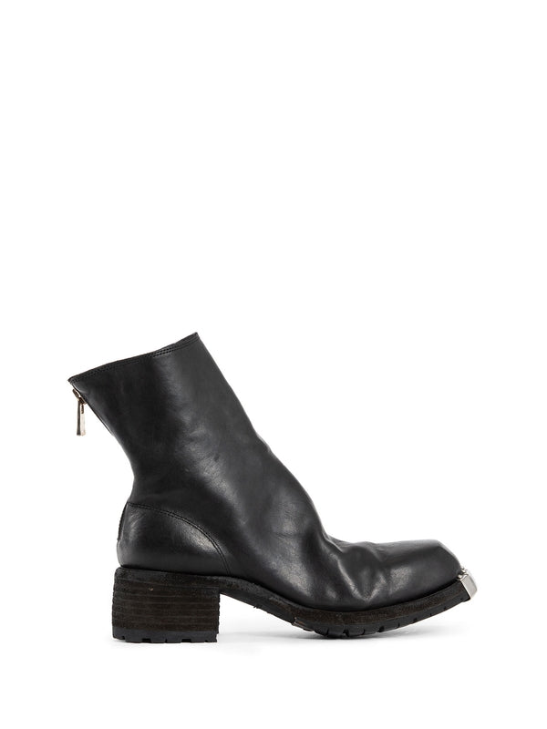 Zipper Detail Ankle Boots