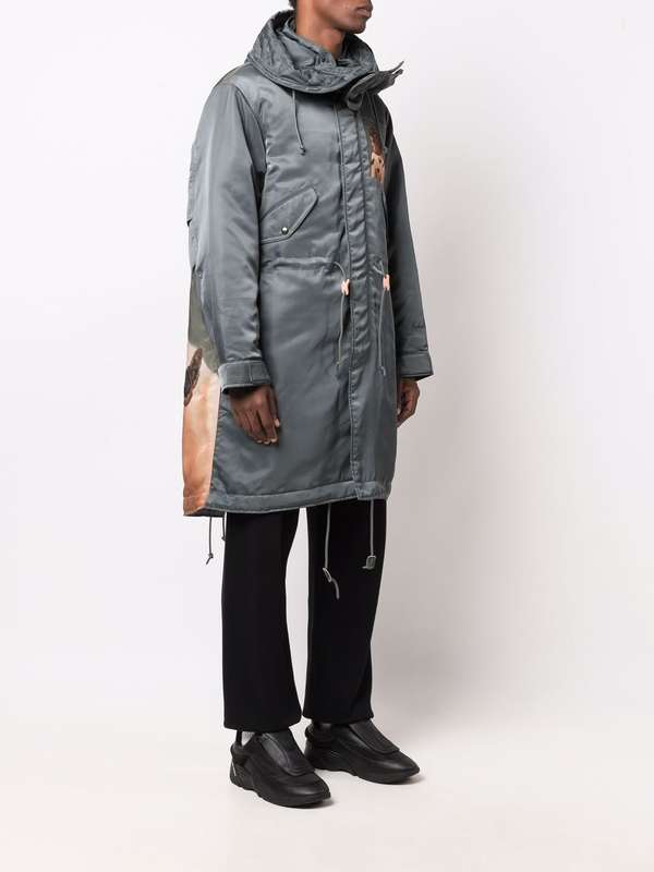 Markus Akesson Printed Hoodie Parka