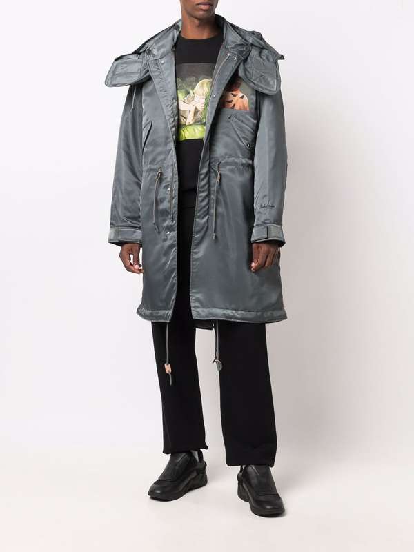 Markus Akesson Printed Hoodie Parka