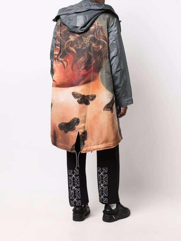 Markus Akesson Printed Hoodie Parka