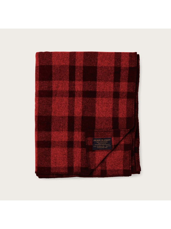 Filson Red Checked Wool Mufflers