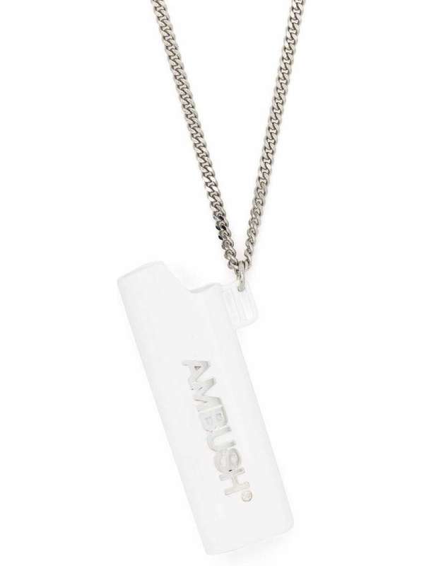 Logo Lighter Case Charm Necklace