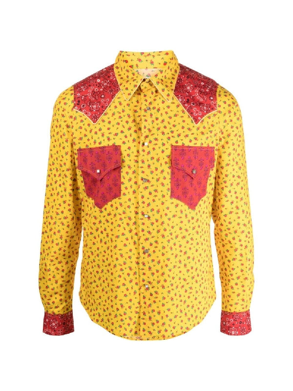 Paisley Printing Cotton Shirt