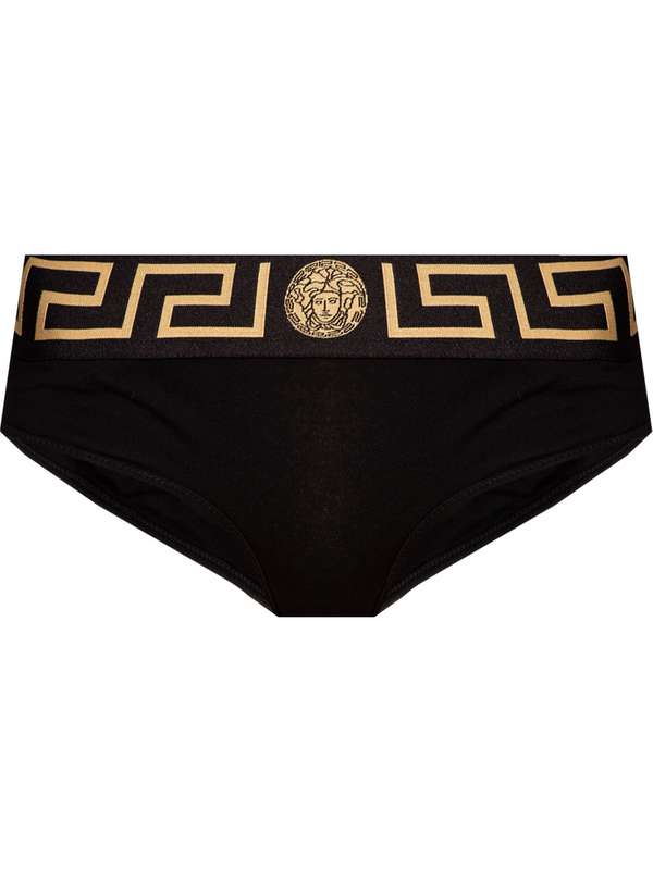 Greca Logo Band Cotton Bikini Brief