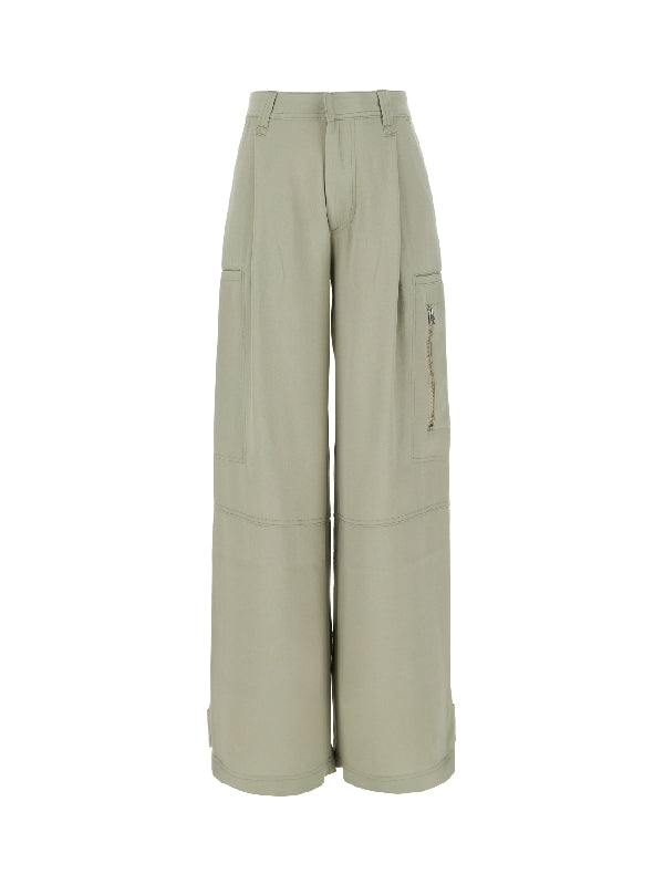 Zipper Detail High Waist Pants