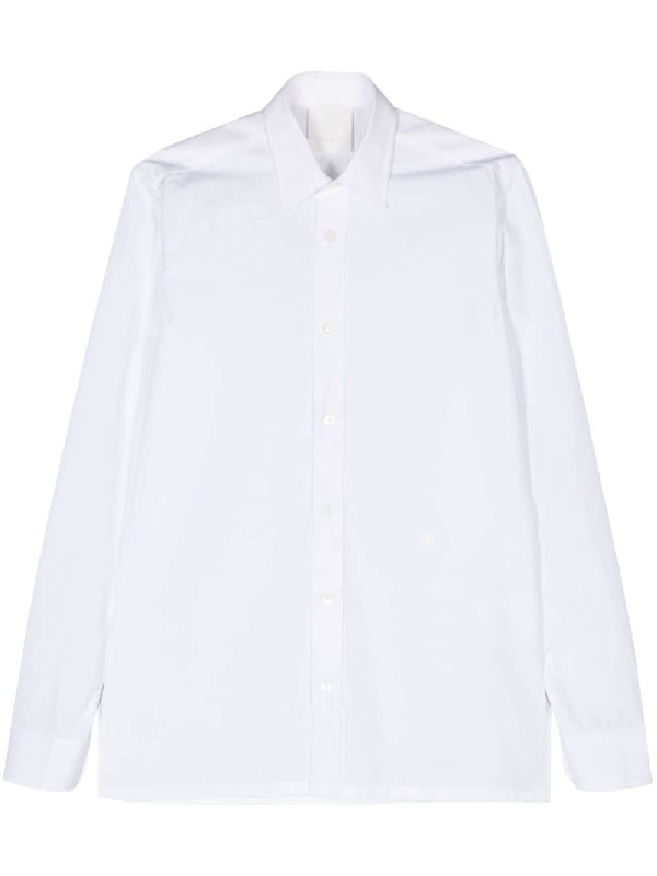 White Cotton Long Sleeve Shirt