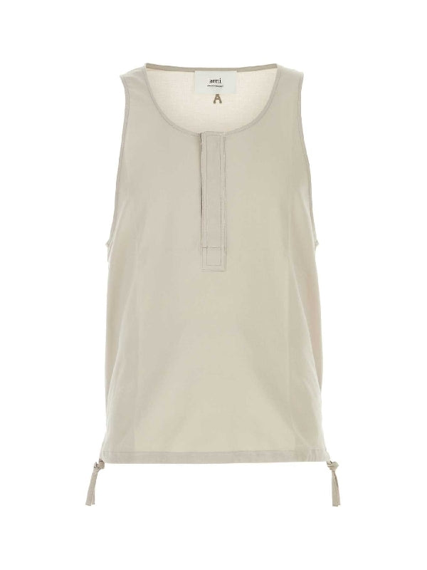 Drawstring Detail Sleeveless Top