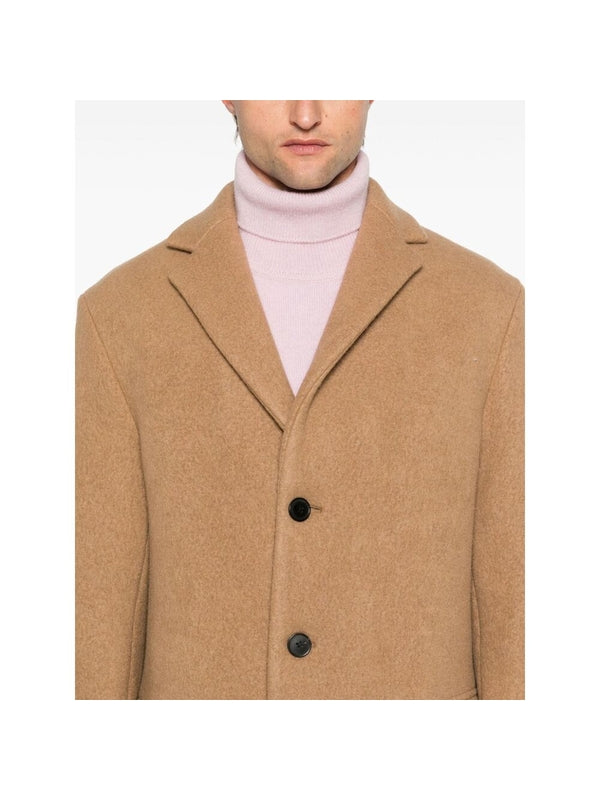 Single Breasted Wool Coat