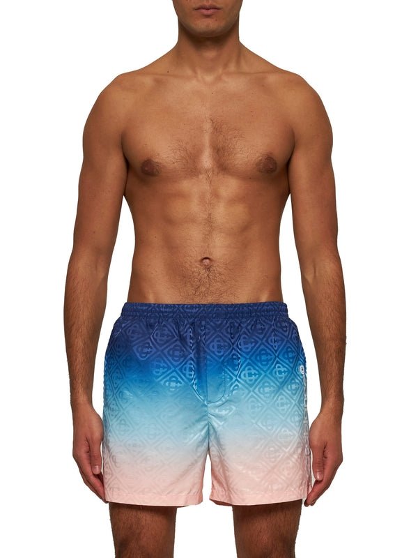 Gradient Banding Swim Shorts