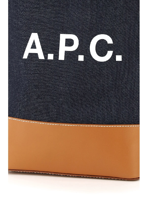 Axel Logo Denim Tote Bag - Jente