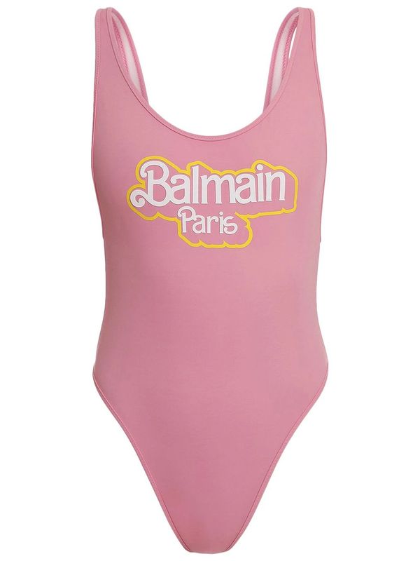 Barbie Logo Printing One-piece Swimsuit