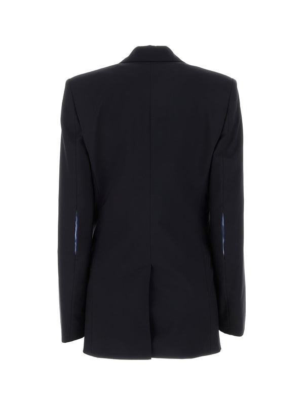 Single-Breasted Wool Jacket