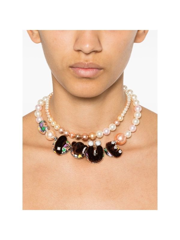 Yvmin White Necklaces