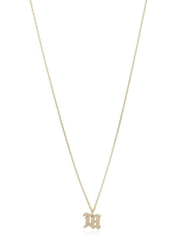 The M Pendant Gold Necklace