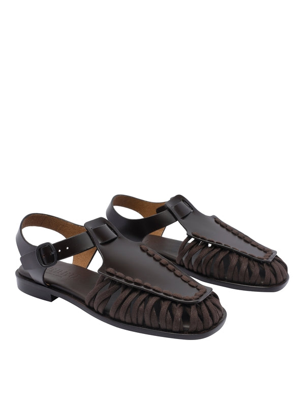 Alaro Leather Cotton Sandal