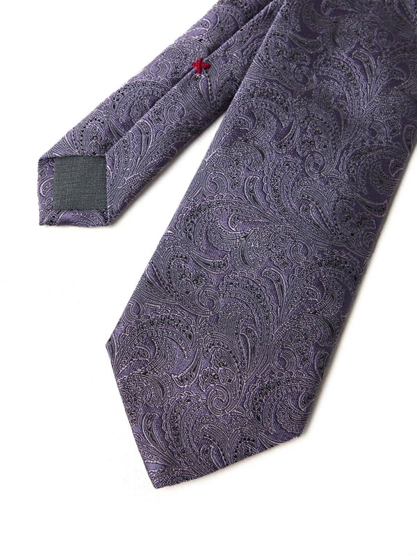 Paisley Pattern Silk Necktie