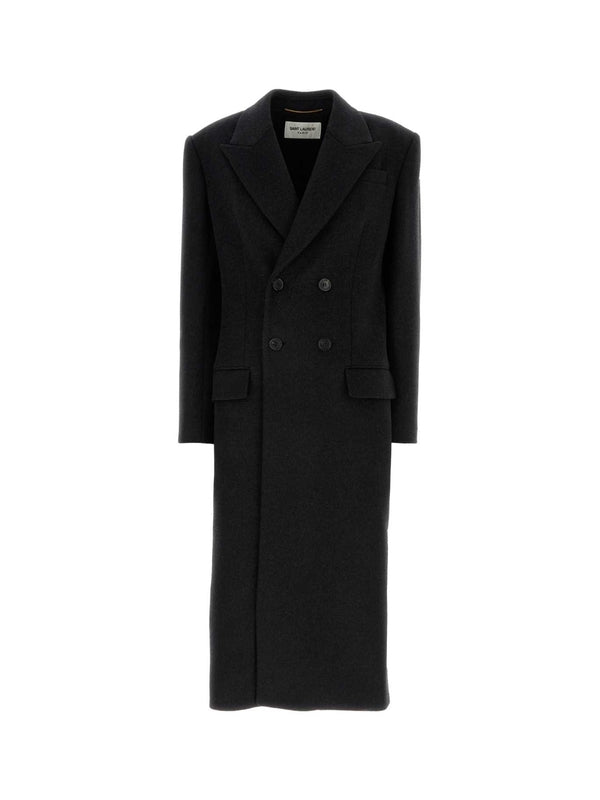 Wool Cashmere Double Long Coat