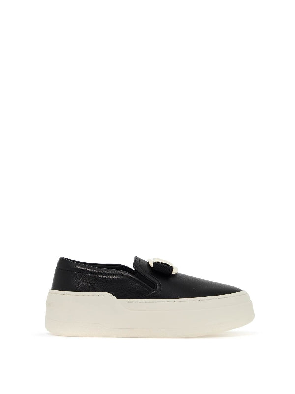 Vara Plate Leather Platform Sneakers - Jente