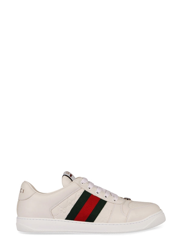GUCCI - Screener Leather Low Top Sneakers - Jente