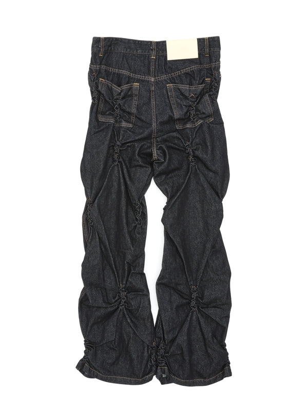 BURST Smocked Denim Trousers