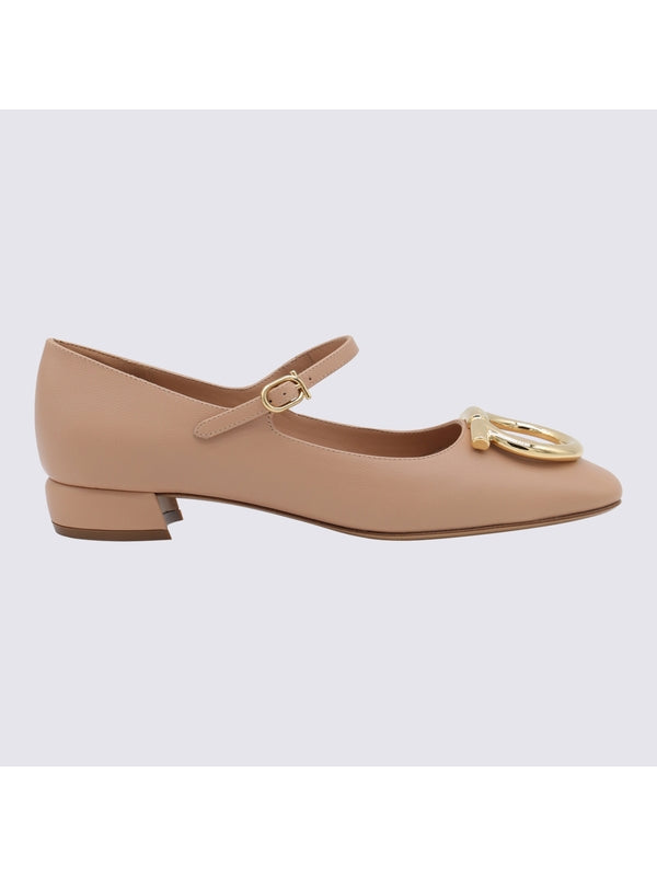 Ferragamo Beige Pumps Heels
