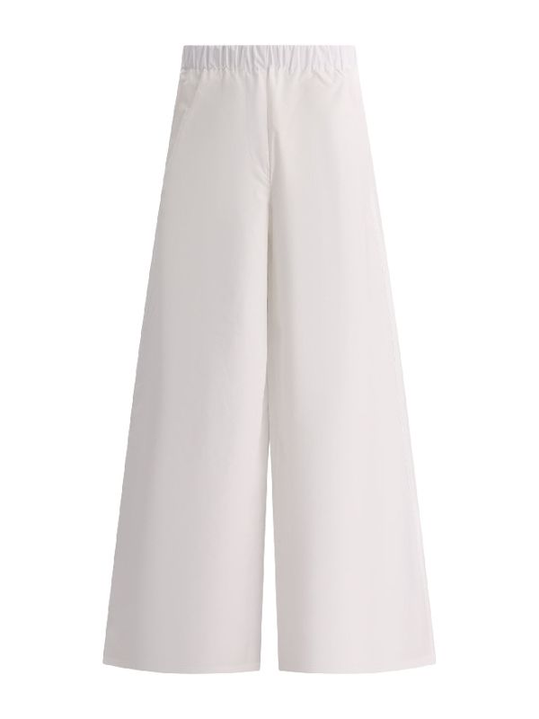 Wide Cotton Banded Pants