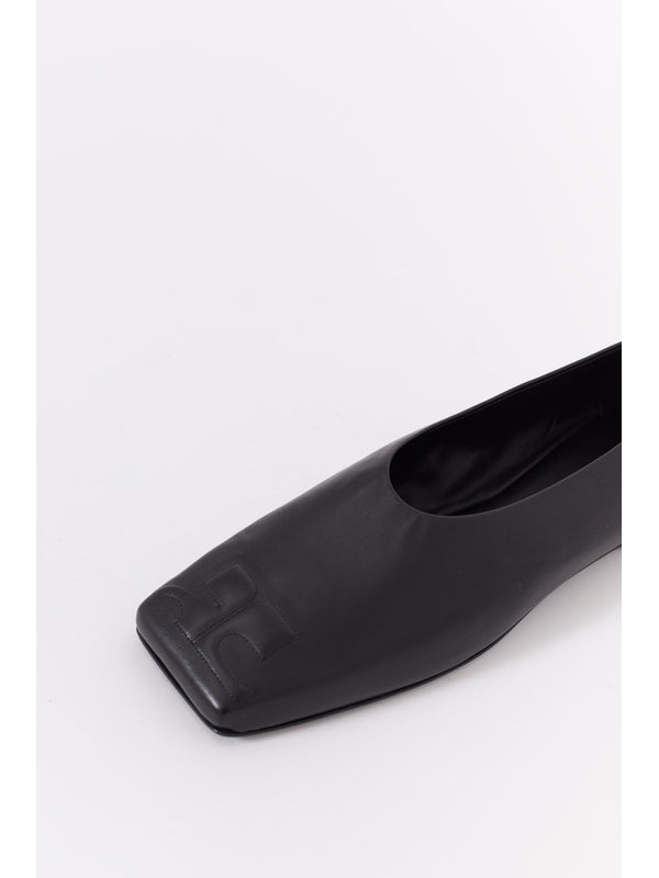 Courrèges Black Flat Shoes