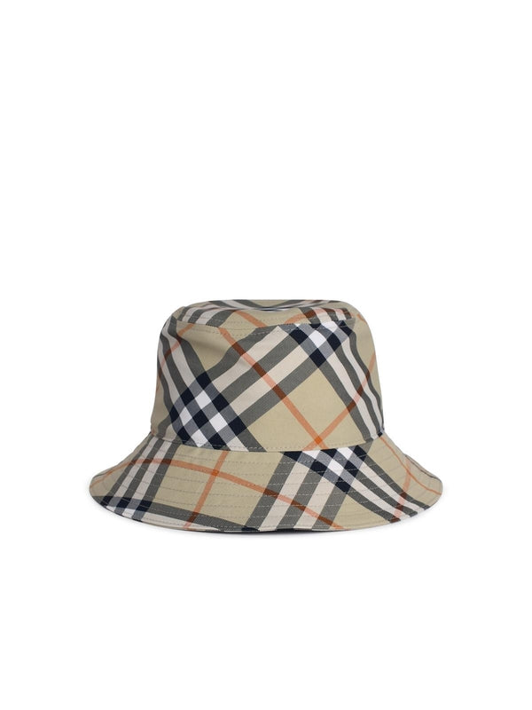 EKD Embroidered
  Check Pattern Bucket Hat