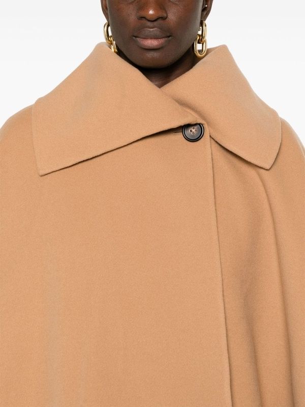 Wool Cashmere Cape Coat