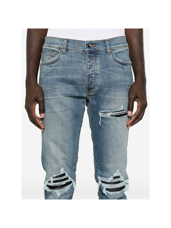 Back Logo Distressed Denim
  Pants