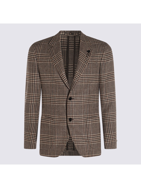 Lardini Brown Tailored Jackets