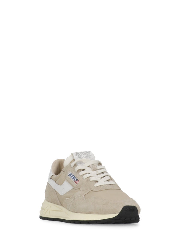 Autry Beige Low Top Sneakers