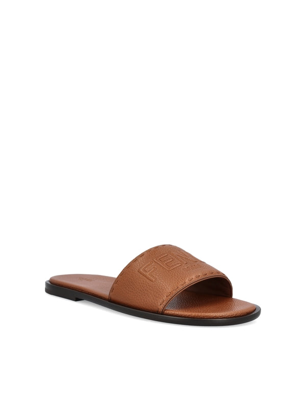 Fendi Brown Slides