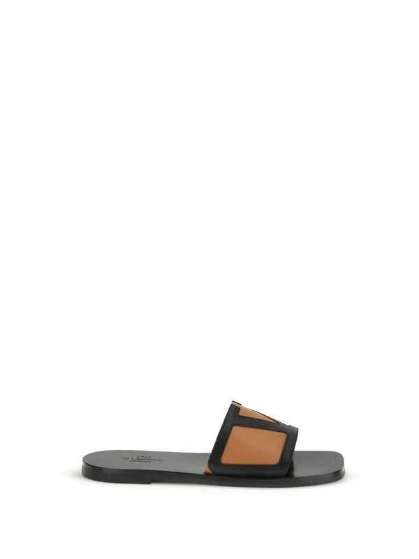 Valentino Brown Slides