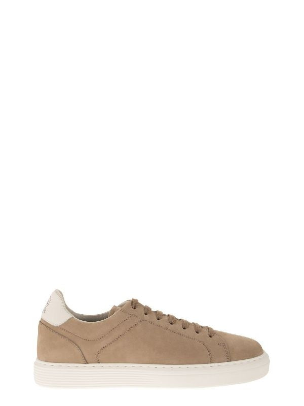 Beige Suede Sneakers