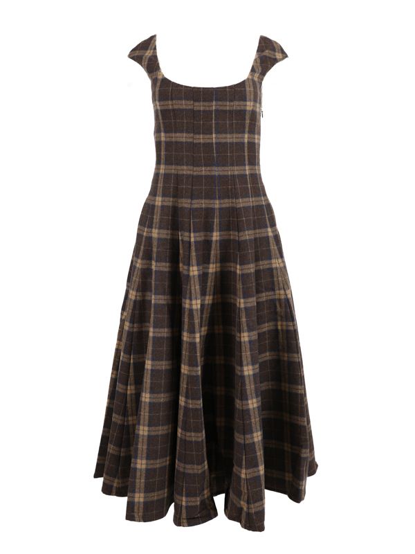 Leila Tartan Check Dress