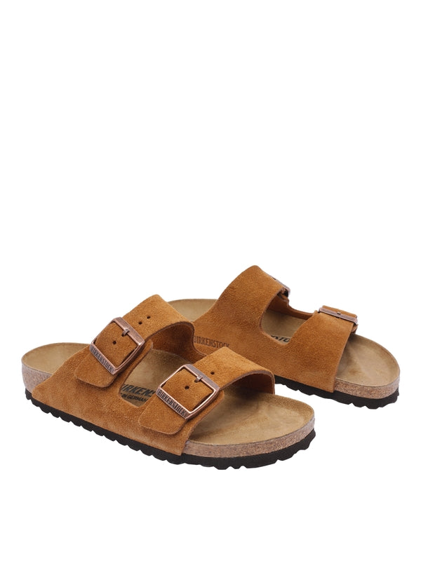 Arizona Buckle Suede Sandals