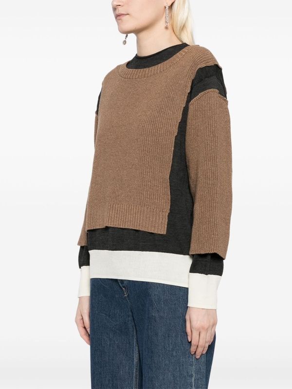 Distressed Layered Knit