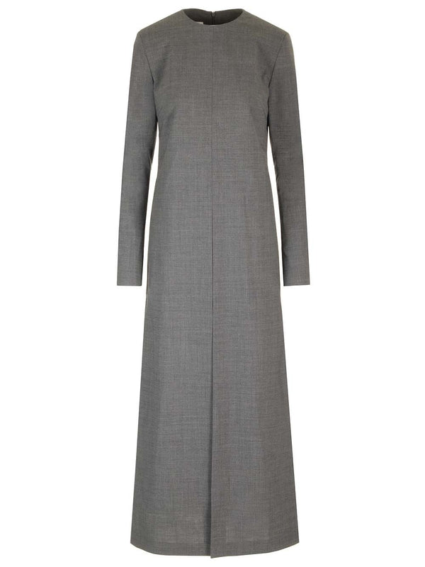 Wool Blend Crewneck Dress