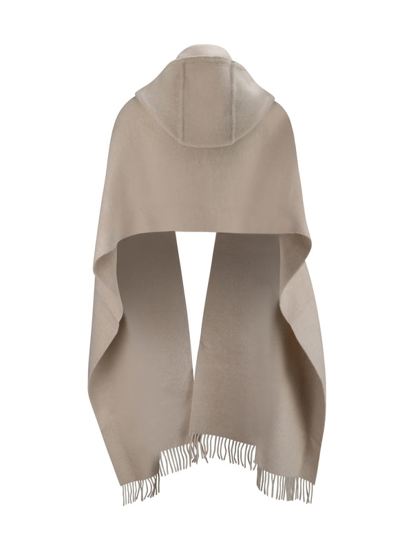 Wool Cashmere Hooded Scarf