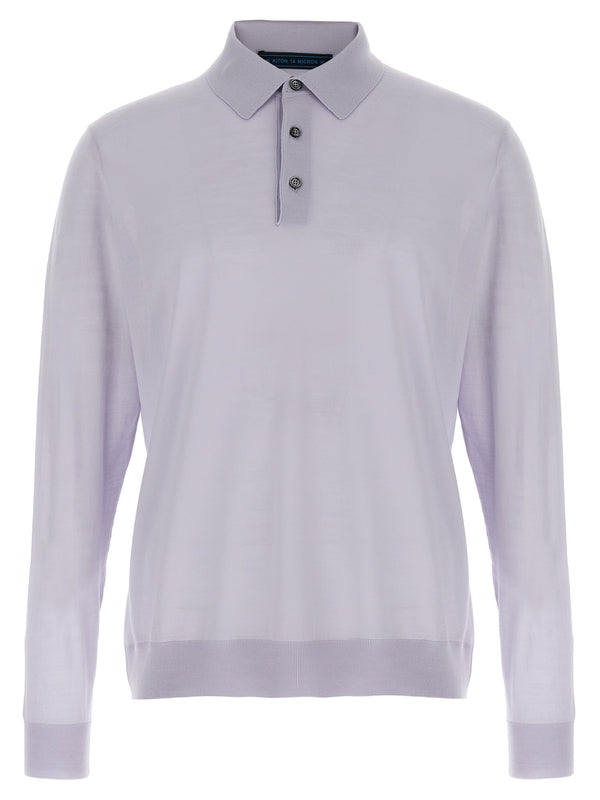 Kiton Purple Polo Shirt